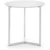 Kave Home - Table D'appoint Raeam Blanche Ronde Ø 50 Cm En Verre Trempé Et Pieds En Acier Blanc - Blanc 2 Kave Home - Table D'appoint Raeam Blanche Ronde Ø 50 Cm En Verre Trempé Et Pieds En Acier Blanc - Blanc -KAVE HOME Soldes 2022 12368915 1