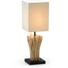 Kave Home - Lampe De Table Aurelia Blanche En Bois Recyclé Et 100% Coton - Naturel 1 Kave Home - Lampe De Table Aurelia Blanche En Bois Recyclé Et 100% Coton - Naturel -KAVE HOME Soldes 2022 12368920 1