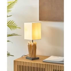 Kave Home - Lampe De Table Aurelia Blanche En Bois Recyclé Et 100% Coton - Naturel 8 Kave Home - Lampe De Table Aurelia Blanche En Bois Recyclé Et 100% Coton - Naturel -KAVE HOME Soldes 2022 12368920 3