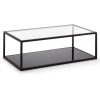 Kave Home - Table Basse Blackhill Noir Rectangulaire 110 X 60 Cm En Verre Trempé Et Structure En Acier - Noir 1 Kave Home - Table Basse Blackhill Noir Rectangulaire 110 X 60 Cm En Verre Trempé Et Structure En Acier - Noir -KAVE HOME Soldes 2022 12368923 1