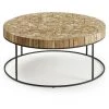 Kave Home - Table Basse Solo Ronde Ø 80 Cm En Bois Massif De Teck Et Acier Noir - Naturel 1 Kave Home - Table Basse Solo Ronde Ø 80 Cm En Bois Massif De Teck Et Acier Noir - Naturel -KAVE HOME Soldes 2022 12368924 1