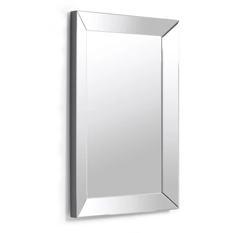 Kave Home - Miroir Lena Rectangulaire 90 X 60 Cm Avec Cadre En Verre - Argenté 3 Kave Home - Miroir Lena Rectangulaire 90 X 60 Cm Avec Cadre En Verre - Argenté