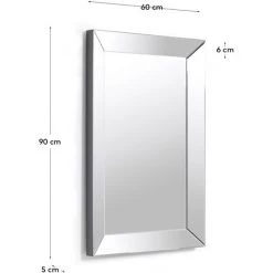 Kave Home - Miroir Lena Rectangulaire 90 X 60 Cm Avec Cadre En Verre - Argenté 7 Kave Home - Miroir Lena Rectangulaire 90 X 60 Cm Avec Cadre En Verre - Argenté -KAVE HOME Soldes 2022 12368928 3