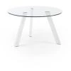 Kave Home - Table De Salle à Manger Carib Ronde Ø 130 Avec Plateau En Verre Et Pieds En Acier Chromé Blanc - Transparent 2 Kave Home - Table De Salle à Manger Carib Ronde Ø 130 Avec Plateau En Verre Et Pieds En Acier Chromé Blanc - Transparent -KAVE HOME Soldes 2022 12368933 1