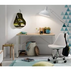 Kave Home - Bureau Talbot Rectangulaire 120 X 60 Cm En Bois Avec Pieds En Acier Blanc - Naturel 8 Kave Home - Bureau Talbot Rectangulaire 120 X 60 Cm En Bois Avec Pieds En Acier Blanc - Naturel -KAVE HOME Soldes 2022 12368956 3