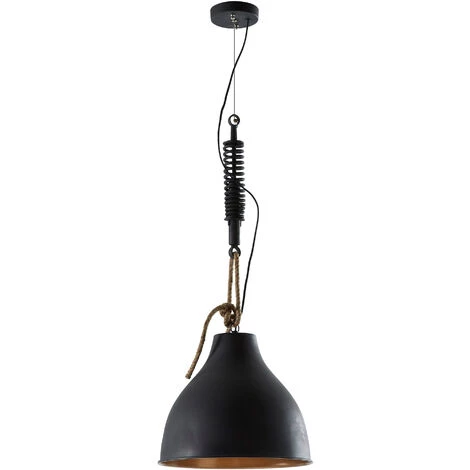 Kave Home - Suspension Sadie Noir 1 Ampoule En Acier - Noir 3 Kave Home - Suspension Sadie Noir 1 Ampoule En Acier - Noir