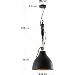 Kave Home - Suspension Sadie Noir 1 Ampoule En Acier - Noir 7 Kave Home - Suspension Sadie Noir 1 Ampoule En Acier - Noir -KAVE HOME Soldes 2022 12368978 3