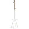 Kave Home - Portemanteau Sur Pied Nerb Naturel Et Blanc 170 Cm En Bois De Caoutchouc Avec Plateau - Blanc 1 Kave Home - Portemanteau Sur Pied Nerb Naturel Et Blanc 170 Cm En Bois De Caoutchouc Avec Plateau - Blanc -KAVE HOME Soldes 2022 12369011 1