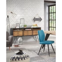 Kave Home - Étagère Murale Mobela 67 X 200 Cm Avec 3 Tiroirs En Bois Massif De Sapin Et Structure En Acier Noir - Naturel 8 Kave Home - Étagère Murale Mobela 67 X 200 Cm Avec 3 Tiroirs En Bois Massif De Sapin Et Structure En Acier Noir - Naturel -KAVE HOME Soldes 2022 12369061 3