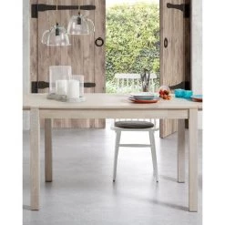 Kave Home - Chaise De Salle à Manger Tressia Gris Clair En Bois Massif De Caoutchouc - Gris -KAVE HOME Soldes 2022 12369072 4