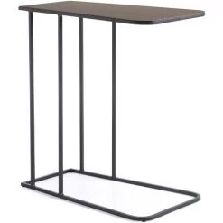 Kave Home - Table D'appoint Vinker G Rectangulaire 56 X 33 Cm De Metal Et Cobre Con Structure En Acier Noir - Cuivre