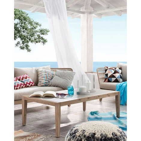 Kave Home - Fauteuil Belleny Beige Avec Accoudoirs Et Structure En Bois Massif D'eucalyptus Pour Usage Intérieur Et Extérieur - Beige 5 Kave Home - Fauteuil Belleny Beige Avec Accoudoirs Et Structure En Bois Massif D'eucalyptus Pour Usage Intérieur Et Extérieur - Beige – Image 3