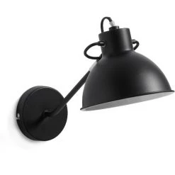 Kave Home - Applique Offelis Noir En Acier - Noir