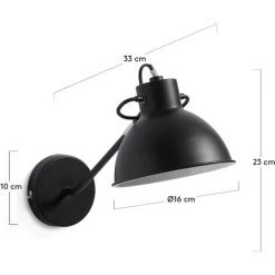 Kave Home - Applique Offelis Noir En Acier - Noir 7 Kave Home - Applique Offelis Noir En Acier - Noir -KAVE HOME Soldes 2022 12369096 3