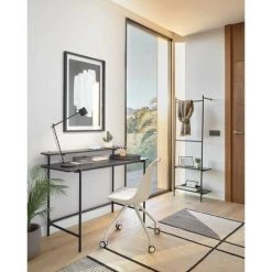 Kave Home - Chaise De Bureau Ralf Blanche En Polyuréthane Et Pieds En Acier Blanc Avec Roulettes - Blanc -KAVE HOME Soldes 2022 12369111 4