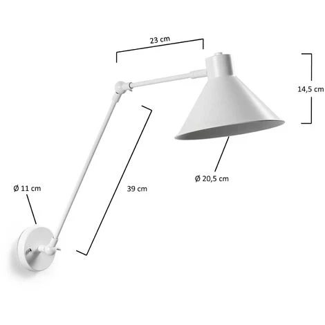 Kave Home - Applique Dione Blanc En Acier - Blanc 5 Kave Home - Applique Dione Blanc En Acier - Blanc – Image 3