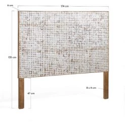 Kave Home - Tète De Lit Kron Blanc 174 X 135 Cm En Fibres De Noix De Coco Pour Lit De 160 Cm - Blanc -KAVE HOME Soldes 2022 12369222 3
