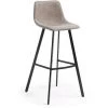 Kave Home - Tabouret De Bar Alve Beige 80 Cm Avec Dossier En Polyuréthane Et Pieds En Acier Noir - Beige 1 Kave Home - Tabouret De Bar Alve Beige 80 Cm Avec Dossier En Polyuréthane Et Pieds En Acier Noir - Beige -KAVE HOME Soldes 2022 12369233 1