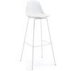 Kave Home - Tabouret De Bar Brighter Blanc 75 Cm Avec Dossier, Siège Tapissé En Polyuréthane Et Pieds En Acier Blanc - Blanc 1 Kave Home - Tabouret De Bar Brighter Blanc 75 Cm Avec Dossier, Siège Tapissé En Polyuréthane Et Pieds En Acier Blanc - Blanc -KAVE HOME Soldes 2022 12369239 1