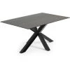 Kave Home - Table De Salle à Manger Argo Rectangulaire 160 X 90 Cm En Porcelaine Iron Moss Et Pieds En Acier Noir - Gris 1 Kave Home - Table De Salle à Manger Argo Rectangulaire 160 X 90 Cm En Porcelaine Iron Moss Et Pieds En Acier Noir - Gris -KAVE HOME Soldes 2022 12369289 1