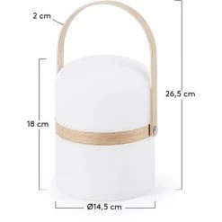 Kave Home - Lampe De Table Ridley Blanche Réglable En Polypropylène Et Anse En Bois - Blanc 9 Kave Home - Lampe De Table Ridley Blanche Réglable En Polypropylène Et Anse En Bois - Blanc -KAVE HOME Soldes 2022 12369328 4