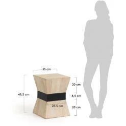 Kave Home - Table D'appoint Hover Carrée 35 X 35 Cm En Bois Massif En Manguier - Naturel 7 Kave Home - Table D'appoint Hover Carrée 35 X 35 Cm En Bois Massif En Manguier - Naturel -KAVE HOME Soldes 2022 12369479 3