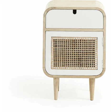 Kave Home - Table De Chevet Georg 40 X 60 Cm à 2 Tiroirs En Bois Massif De Manguier - Naturel 4 Kave Home - Table De Chevet Georg 40 X 60 Cm à 2 Tiroirs En Bois Massif De Manguier - Naturel – Image 2