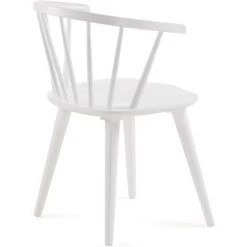 Kave Home - Chaise De Salle à Manger Trise Blanc En Bois Massif De Caoutchouc - Blanc 9 Kave Home - Chaise De Salle à Manger Trise Blanc En Bois Massif De Caoutchouc - Blanc -KAVE HOME Soldes 2022 12369595 3