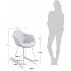 Kave Home - Fauteuil à Bascule Kevya Gris Clair Avec Accoudoirs Et Patins En Bois Massif De Hêtre - Gris 11 Kave Home - Fauteuil à Bascule Kevya Gris Clair Avec Accoudoirs Et Patins En Bois Massif De Hêtre - Gris -KAVE HOME Soldes 2022 12369659 5