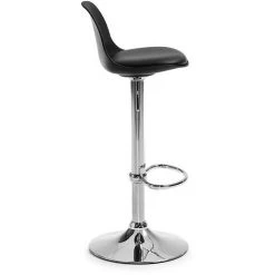 Kave Home - Tabouret De Bar Orlando-T Noir Avec Hauteur Réglable 60-82 Cm, Dossier, Siège Tapissé En Polyuréthane Et Pied En Acier - Noir 8 Kave Home - Tabouret De Bar Orlando-T Noir Avec Hauteur Réglable 60-82 Cm, Dossier, Siège Tapissé En Polyuréthane Et Pied En Acier - Noir -KAVE HOME Soldes 2022 12369727 3