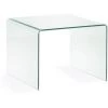 Kave Home - Table D'appoint Burano Transparent Carrée 60 X 60 Cm En Verre Trempé - Transparent 2 Kave Home - Table D'appoint Burano Transparent Carrée 60 X 60 Cm En Verre Trempé - Transparent -KAVE HOME Soldes 2022 12369746 1