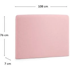 Kave Home - Tète De Lit Dyla Rose 108 X 76 Cm En Bois Et Mousse De Polyuréthane Rembourré Avec Tissu Traitement Anti-taches Pour Lit De 90 Cm - Rose 7 Kave Home - Tète De Lit Dyla Rose 108 X 76 Cm En Bois Et Mousse De Polyuréthane Rembourré Avec Tissu Traitement Anti-taches Pour Lit De 90 Cm - Rose -KAVE HOME Soldes 2022 12369774 3