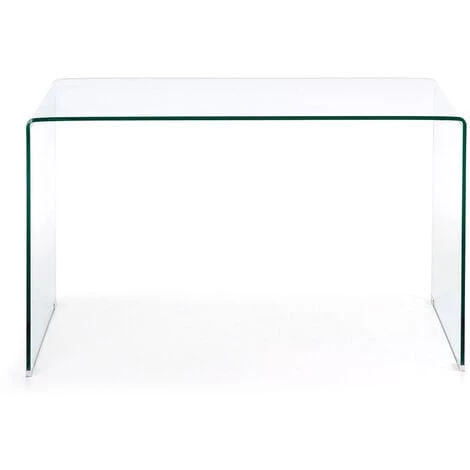 Kave Home - Bureau Burano Transparente Rectangulaire 125 X 70 Cm En Verre Trempé - Transparent 4 Kave Home - Bureau Burano Transparente Rectangulaire 125 X 70 Cm En Verre Trempé - Transparent – Image 2