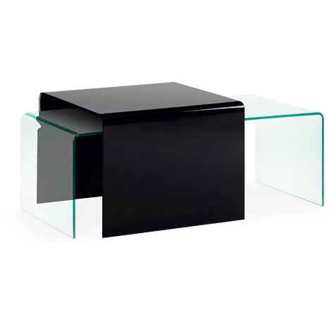 Kave Home - Table Basse Burano Transparent Rectangulaire 110 X 50 Cm En Verre Trempé - Transparent 4 Kave Home - Table Basse Burano Transparent Rectangulaire 110 X 50 Cm En Verre Trempé - Transparent – Image 2
