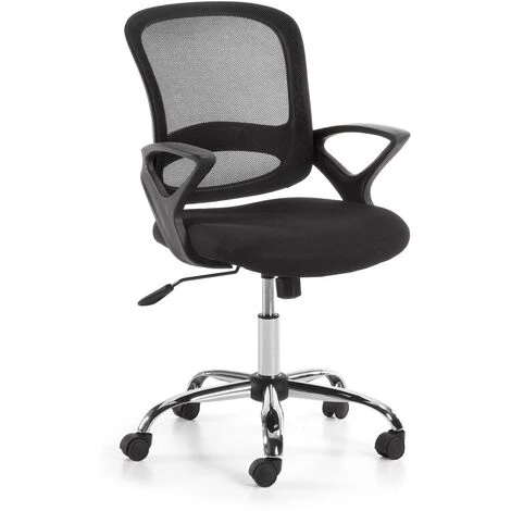 Kave Home - Chaise De Bureau Tangier Noire Avec Accoudoirs Et Roulettes 3 Kave Home - Chaise De Bureau Tangier Noire Avec Accoudoirs Et Roulettes