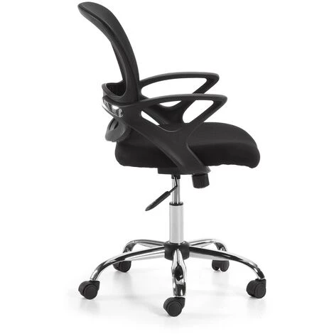 Kave Home - Chaise De Bureau Tangier Noire Avec Accoudoirs Et Roulettes 4 Kave Home - Chaise De Bureau Tangier Noire Avec Accoudoirs Et Roulettes – Image 2