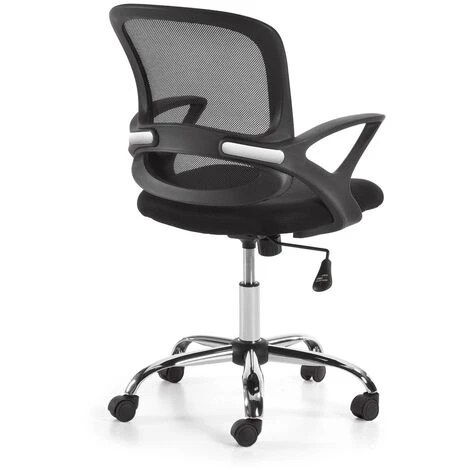 Kave Home - Chaise De Bureau Tangier Noire Avec Accoudoirs Et Roulettes 5 Kave Home - Chaise De Bureau Tangier Noire Avec Accoudoirs Et Roulettes – Image 3