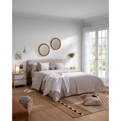 Kave Home - Tète De Lit Dyla Beige 168 X 76 Cm En Bois Et Mousse De Polyuréthane Rembourré Avec Tissu Traitement Anti-taches Pour Lit De 150 Cm - Beige 4 Kave Home - Tète De Lit Dyla Beige 168 X 76 Cm En Bois Et Mousse De Polyuréthane Rembourré Avec Tissu Traitement Anti-taches Pour Lit De 150 Cm - Beige – Image 2