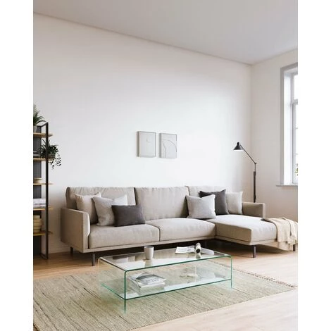 Kave Home - Table Basse Burano Transparent Rectangulaire 110 X 50 Cm En Verre Trempé Avec Plateau - Transparent 5 Kave Home - Table Basse Burano Transparent Rectangulaire 110 X 50 Cm En Verre Trempé Avec Plateau - Transparent – Image 3