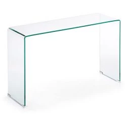 Kave Home - Console Burano Transparent Rectangulaire 125 X 78 Cm En Verre Trempé - Transparent