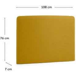 Kave Home - Tète De Lit Dyla Moutarde 108 X 76 Cm En Bois Et Mousse De Polyuréthane Rembourré Avec Tissu Traitement Anti-taches Pour Lit De 90 Cm - Moutarde 7 Kave Home - Tète De Lit Dyla Moutarde 108 X 76 Cm En Bois Et Mousse De Polyuréthane Rembourré Avec Tissu Traitement Anti-taches Pour Lit De 90 Cm - Moutarde -KAVE HOME Soldes 2022 12369872 3