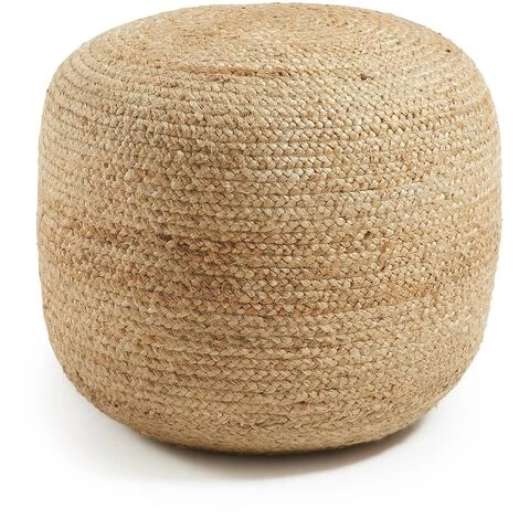 Kave Home - Pouf Doc Rond Ø 50 Cm En Jute Tressé - Naturel 3 Kave Home - Pouf Doc Rond Ø 50 Cm En Jute Tressé - Naturel