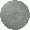 Kave Home - Tapis Doc Turquoise Rond Ø 150 Cm En Jute Naturel - Turquoise