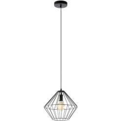 Kave Home - Suspension Boop Noir 1 Ampoule En Acier - Noir