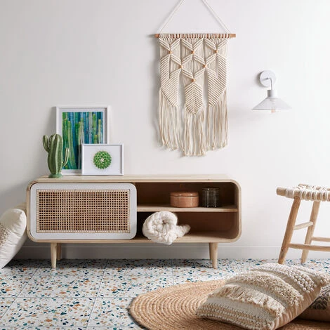 Kave Home - Meuble TV Gerald 120 X 50 Cm Avec Porte En Bois Massif De Manguier - Naturel 6 Kave Home - Meuble TV Gerald 120 X 50 Cm Avec Porte En Bois Massif De Manguier - Naturel – Image 4