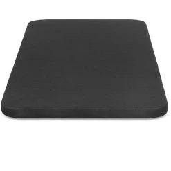 Kave Home - Base De Lit Under Noir 90 X 190 Cm Avec Structure Métallique Rembourrée Avec Tissu 3D Antidérapant Et Respirant - Noir