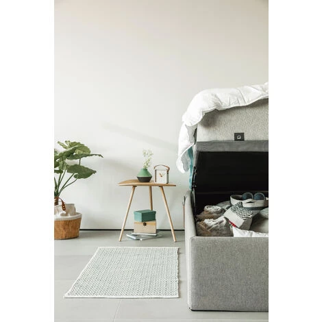 Kave Home - Sommier Coffre Matters 180 X 200 Cm Gris Avec Structure En Bois Et Mousse De Polyuréthane Rembourré Avec Tissu Traitement Anti-taches - Gris 6 Kave Home - Sommier Coffre Matters 180 X 200 Cm Gris Avec Structure En Bois Et Mousse De Polyuréthane Rembourré Avec Tissu Traitement Anti-taches - Gris – Image 4