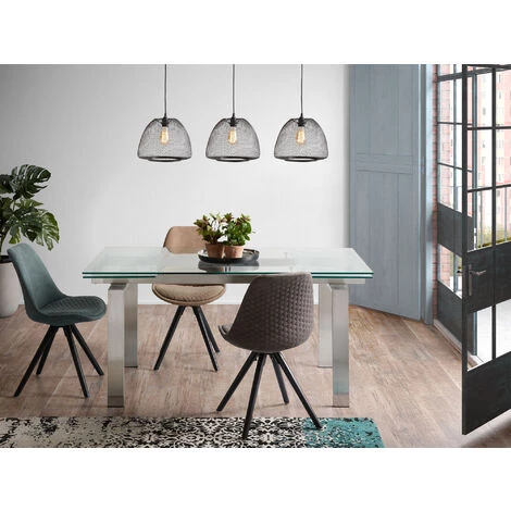 Kave Home - Chaise De Salle à Manger Ralf Graphite En Polyuréthane Avec Siège Rembourré Et Pieds En Bois Massif De Hêtre - Noir 6 Kave Home - Chaise De Salle à Manger Ralf Graphite En Polyuréthane Avec Siège Rembourré Et Pieds En Bois Massif De Hêtre - Noir – Image 4