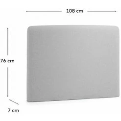 Kave Home - Tète De Lit Dyla Gris 108 X 76 Cm En Bois Et Mousse De Polyuréthane Rembourré Avec Tissu Traitement Anti-taches Pour Lit De 90 Cm - Gris 7 Kave Home - Tète De Lit Dyla Gris 108 X 76 Cm En Bois Et Mousse De Polyuréthane Rembourré Avec Tissu Traitement Anti-taches Pour Lit De 90 Cm - Gris -KAVE HOME Soldes 2022 12370745 3