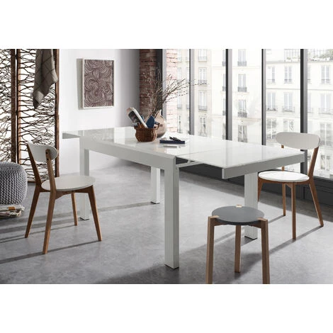 Kave Home - Chaise De Salle à Manger Areia Blanc En Mélamine Et Bois De Chêne - Blanc 6 Kave Home - Chaise De Salle à Manger Areia Blanc En Mélamine Et Bois De Chêne - Blanc – Image 4